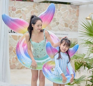 КОЛЕСО ДЛЯ ПЛАВАНИЯ, надувной пляжный матрас, СИРЕНА