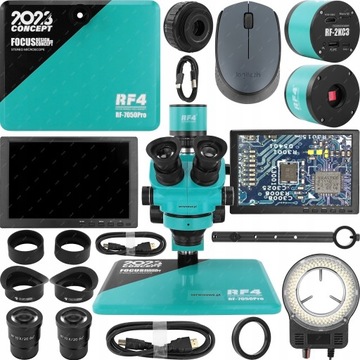 MIKROSKOP STEREOSKOPOWY RF4 RF7050PRO FHD 2KC3 LCD