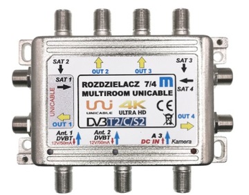 Rozdzielacz sumator 7/4 multiroom unicable Mezon