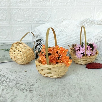 МАЛЕНЬКАЯ МИНИ-КОРЗИНКА ИЗ РОТАНГА