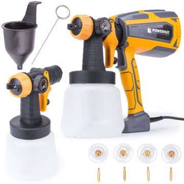 ГЕНЕРАТОР ДЛЯ ПОКРАСКИ POWERMAT ЭЛЕКТРИЧЕСКИЙ ПОКРАСОЧНЫЙ ПИСТОЛЕТ + 4 НАСАДКИ