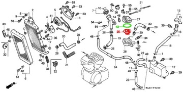 Термостат Honda VF VT 500 700 750 1000 1100 82 градуса.