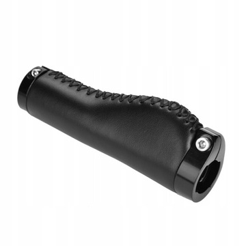 КОЖАНАЯ РУЧКА НА РУЛЕ ВЕЛОСИПЕДНЫЕ РУЧКИ ЧЕРНЫЙ РУЛЬ