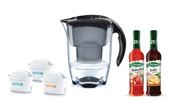 Dzbanek filtrujący Brita Elemaris XL + 3 filtry (czarny)