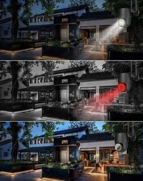 Наружная вращающаяся камера для мониторинга Wi-Fi Zoom HD