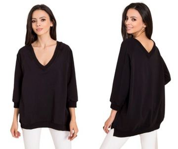 Bluzka bluza dresowa oversize luźna, S/M