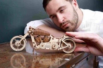 3D Пазл Деревянная Модель МОТОЦИКЛА ВМ-02 Ugears