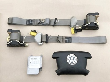ZESTAW PODUSZKA PASY SENSOR AIRBAG VW T5 TRANSPORT