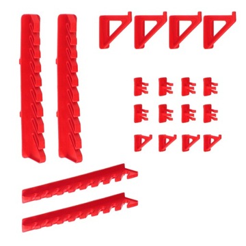 Набор досок для инструментов с полками и вешалками, красные подносы, 30 шт.