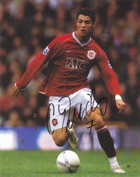 CRISTIANO RONALDO - MANCHESTER Autographed Signed 8x10 Reprint Photo