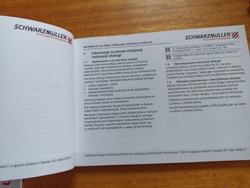 Руководство по эксплуатации полуприцепа и прицепа-платформы Schwarzmueller