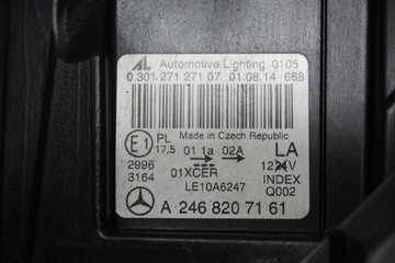 MERCEDES B246 W246 XENON LED LEVÝ SVĚTLO