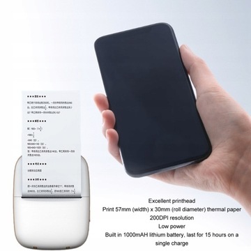 Mini drukarka do naklejek Maker Bluetooth Thermal