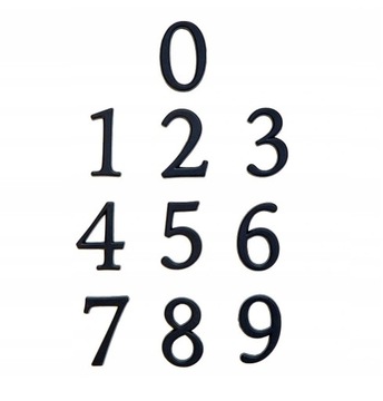 ЦИФРЫ НОМЕР ДВЕРИ НОМЕР ЗНАЛ 5СМ 6 ГРАФИТ