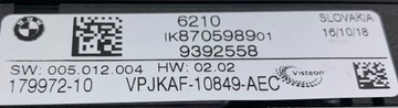 BMW 7 G11 G12 PŘÍSTROJOVÁ DESKA BUDÍKY LCD 8705989