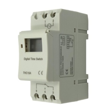PROGRAMATOR CZASOWY TIMER 230V na szynę DIN TH35 CYFROWY TYGODNIOWY