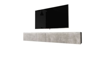 Szafka RTV wisząca/stojąca LOWBOARD D 180 cm BETON