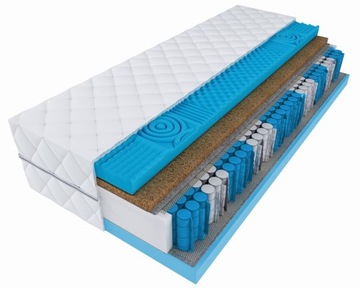 Materac kieszeniowy EXLUS 100x200 Profilowany / KONIEC Z BÓLEM PLECÓW h3 h4