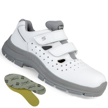 МУЖСКАЯ ЗАЩИТНАЯ РАБОЧАЯ ОБУВЬ ДЛЯ ОХС, БЕЛАЯ НА ВЕЛКРО 36-48+ НАБОР Стельек