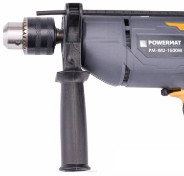 ЭЛЕКТРИЧЕСКАЯ УДАРНАЯ ДРЕЛЬ, МОЩНОСТЬ УДАРА 1500 Вт, СИЛЬНАЯ РЕГУЛИРОВКА ОБОРОТОВ.