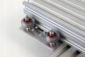 WÓZEK VSLOT UNIVERSAL 20-80 SREBRNY 127x88x30 WZMOCNIONE ROLKI-ZŁOŻONY 1szt