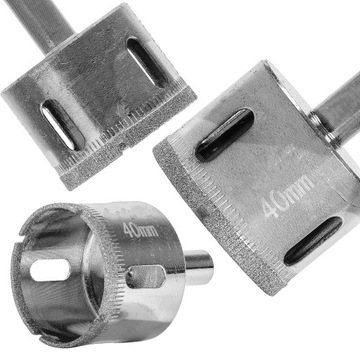OTWORNICA DIAMENTOWA KORONKA DO GRESU CERAMIKI PŁYTEK GLAZURY SZKŁA 40mm
