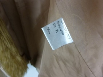 Vero Moda skórzany płaszcz skóra zamsz / XL