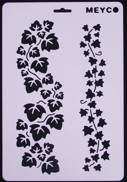 SZABLON PLASTIKOWY decoupage A4 biały