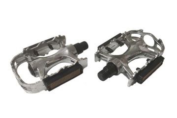 ROWEROWE METALOWE PEDAŁY MTB 2 SZTUKI Z ODBLASKAMI