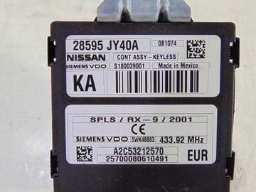 MODUL ŘÍZENÍ KEYLESS RENAULT KOLEOS 28595-JY40A