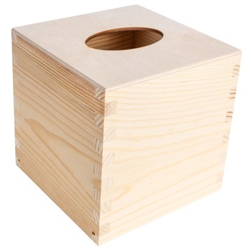 Pudełko chusteczki chustecznik drewniany decoupage