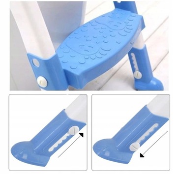 ТУАЛЕТ КРЫШКА ДЛЯ УНИТАЗА С ДЕТСКОЙ ЛЕСТНИЦОЙ, НЕСКОЛЬЗЯЩИМ СИДЕНЬЕМ, ПОДНОГКОЙ