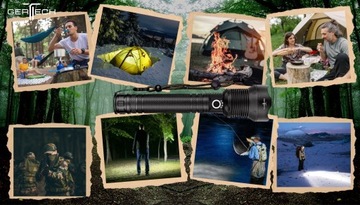 СВЕТОДИОДНЫЙ ТАКТИЧЕСКИЙ ФОНАРЬ USB Перезаряжаемый МОЩНЫЙ КАЧЕСТВЕННЫЙ ФОНАРЬ 5200 мАч