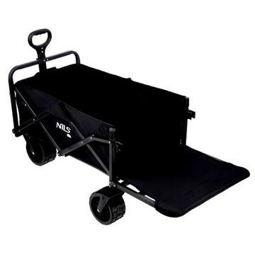 WÓZEK OGRODOWY PLAŻOWY TURYSTYCZNY KEMPINGOWY SKŁADANY Z UCHWYTEM 160l