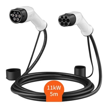 Kabel do Ładowania Samochodów Type2 11kW 5 metrów