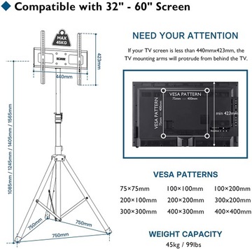 Напольная подставка Bontec TS-03 B08JLZL2M5 ШТАТИВ, РАСШИРЯЕМАЯ ОСНОВА
