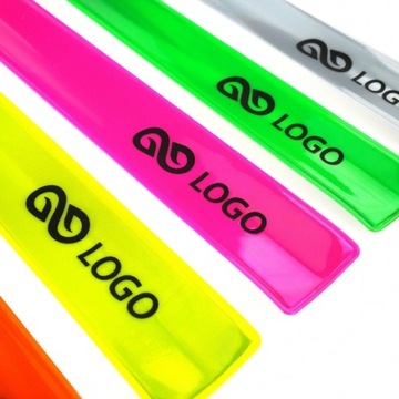 СВЕТООТРАЖАЮЩИЕ ЛЕНТЫ С ПРИНТОМ ЛОГОТИПА ДЕШЕВО 100 ШТ.