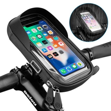 WODOODPORNY UCHWYT TELEFON GPS ROWER 4-6,5″ DASZEK
