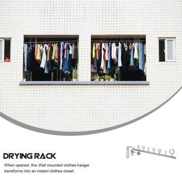 Оконная сушилка Съемные крючки Сушка белья