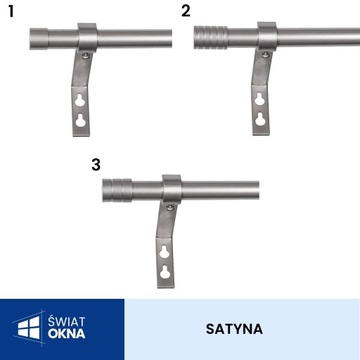 KARNISZ CZARNY FI 19 POJEDYNCZY 480 CM METAL