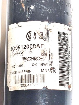 VW AG #3Q0512009AF EDC АМОРТИЗАТОР ЗАДНИЙ Л/П