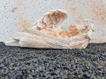 АНГЕЛ С ЖИВОТНЫМ подарок, БОЛЬШАЯ гипсовая фигурка