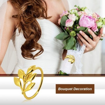 Золотое кольцо для салфеток с золотым узором