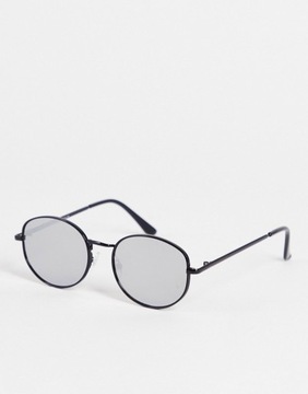 New Look Czarne okulary przeciwsłoneczne aviator