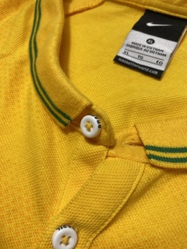 BRAZYLIA BRAZIL NIKE BAWEŁNIANE ŻÓŁTE POLO /XL