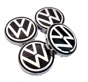 VW DEKIELKI DO ALUFELG DEZENT 60mm/57mm NOWE LOGO