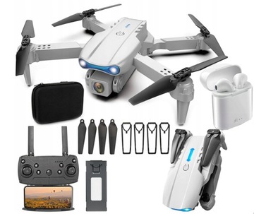 DRON E99 KAMERY 4K UNIKANIE PRZESZKÓD WIFI+SŁUCHAW