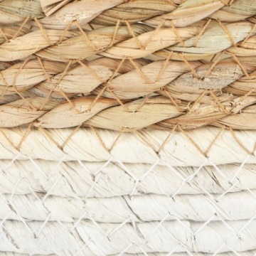 OSŁONKA NA DONICE KOSZE PLECIONE NATURAL BOHO X2