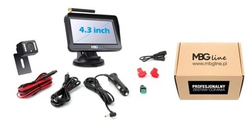 BEZPŘÍVODOVÝ SADA COUVÁNÍ KAMERA LCD HD 4,3''