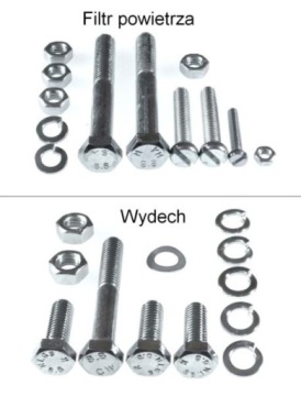 Шурупы MZ ES 250/2 TROPHY, оцинкованные, класс 8,8, разделены на группы